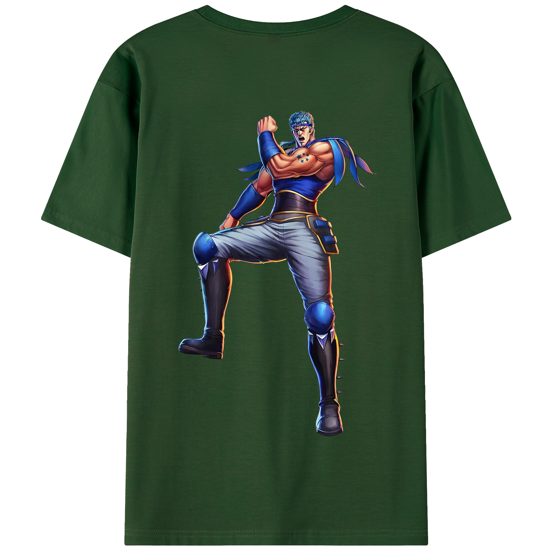 （画像用） 北斗の拳 Fist of the North Star 綿100％半袖Tシャツ（背面プリント）